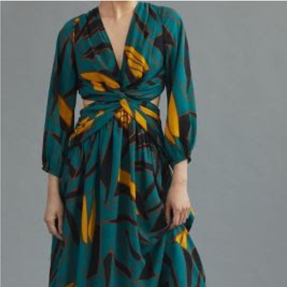 Anthropologie Ranna Gill NWT Midi Cut Out Dress